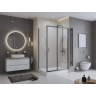 Душевой уголок BELBAGNO UNO-195-AH-1-110/80-C-NERO