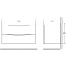 Тумба Bianco Lucido 89,6 см BELBAGNO MARINO MARINO-900-2C-SO-BL-P