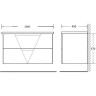 Тумба Pino 99,6 см BELBAGNO VITTORIA VITTORIA-1000-2C-SO-PINO-P